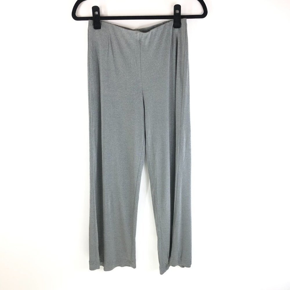 Mondi Womens Pants Pull On Wide Leg Lightweight Stretch Gray Size 38 US 4